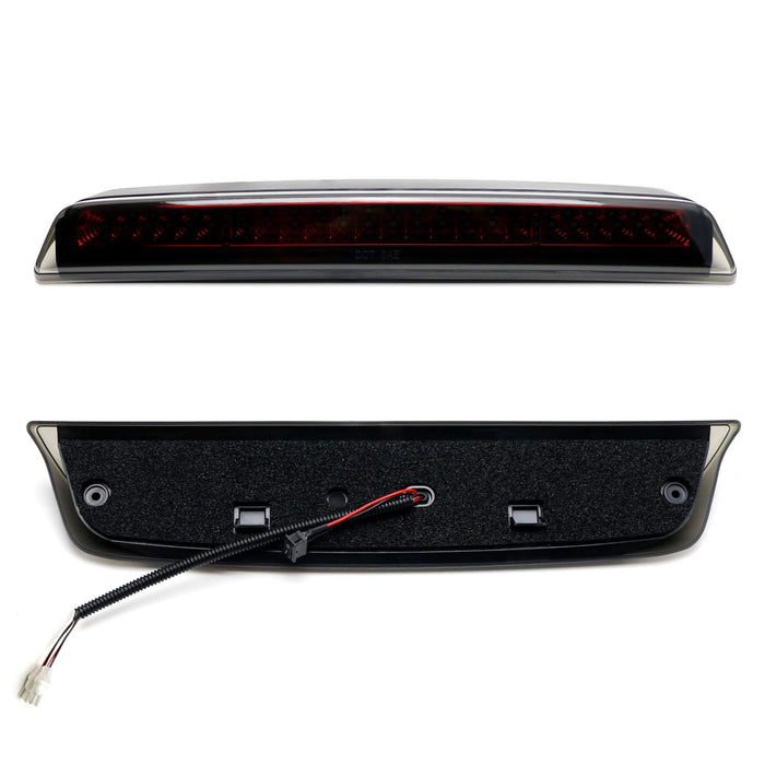 F1 Strobe Smoke Lens w/Red Chrome Reflex LED 3rd Brake Light For Nissan Frontier