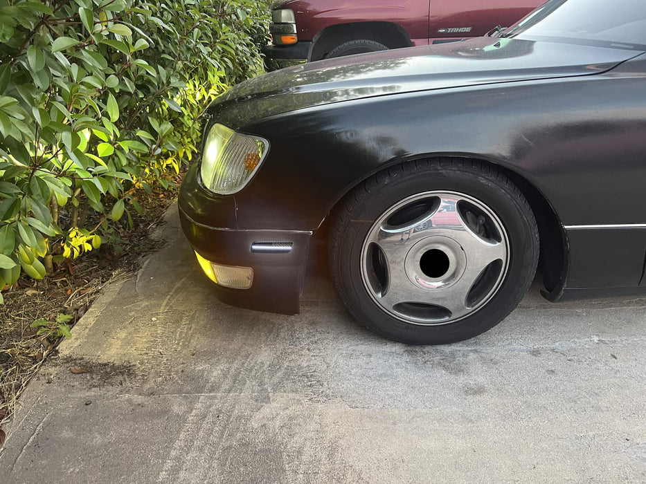 Smoked Lens White Full LED Side Markers For 1998-05 Lexus GS300 IS300 LS400, etc