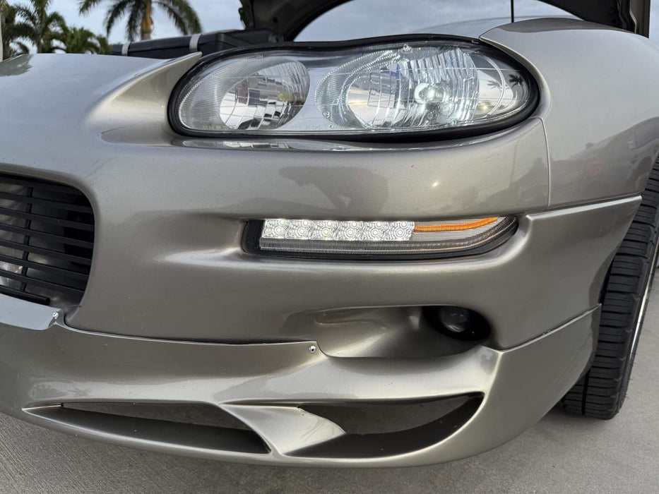 Clear Lens LED DRL/Front Sequential Turn Signal Lights For 1993-02 Chevy Camaro