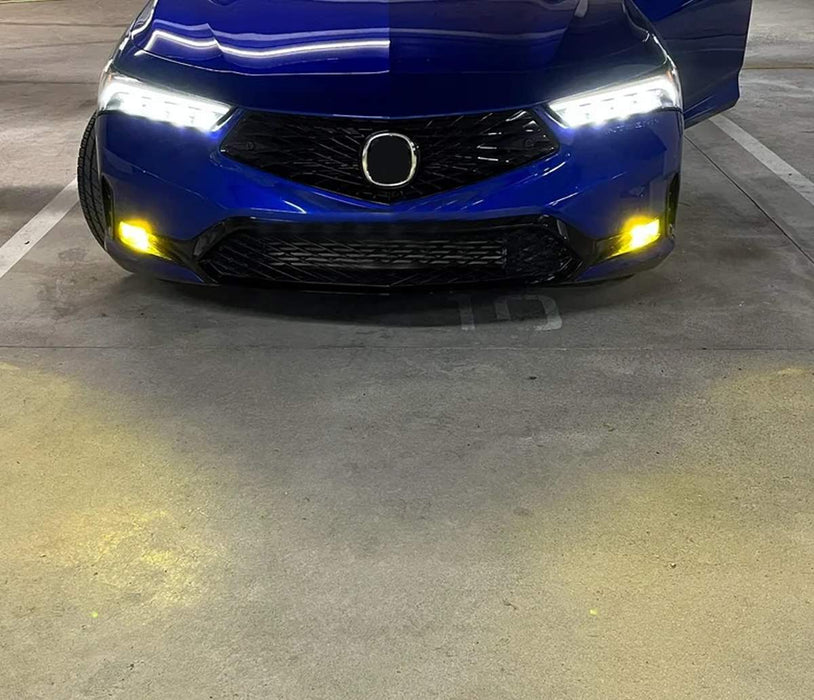 3000K Yellow 15W OE-Spec LED Fog Lights w/ Relay For Honda Civic Accord Integra