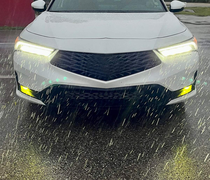 3000K Yellow 15W OE-Spec LED Fog Lights w/ Relay For Honda Civic Accord Integra