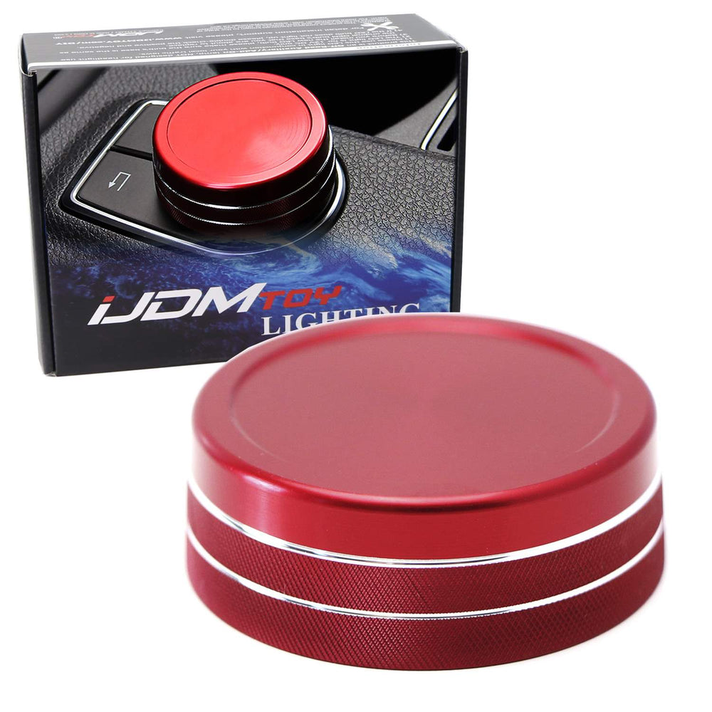 Red Center Console Knob Wheel Cover For Mercedes A B C E S CLA GLA GLK ML etc