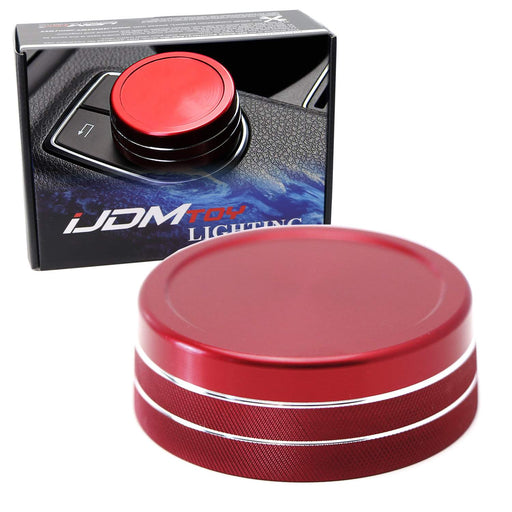 Red Center Console Knob Wheel Cover For Mercedes A B C E S CLA GLA GLK ML etc