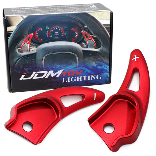 Red Larger Aluminum Paddle Shifters For Challenger Charger Durango SRT/Hellcat
