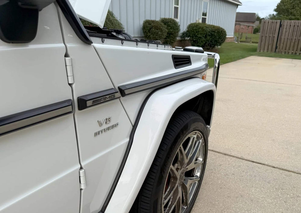 Clear Add-On Mansory Style Amber LED Turn Signal Indicators For MB W463 G-Class