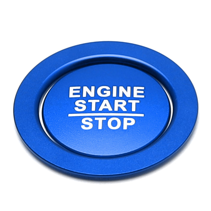 Sports Blue Engine Push Start Button w/Surround Ring For 16+ Gen10 Gen11 Civic