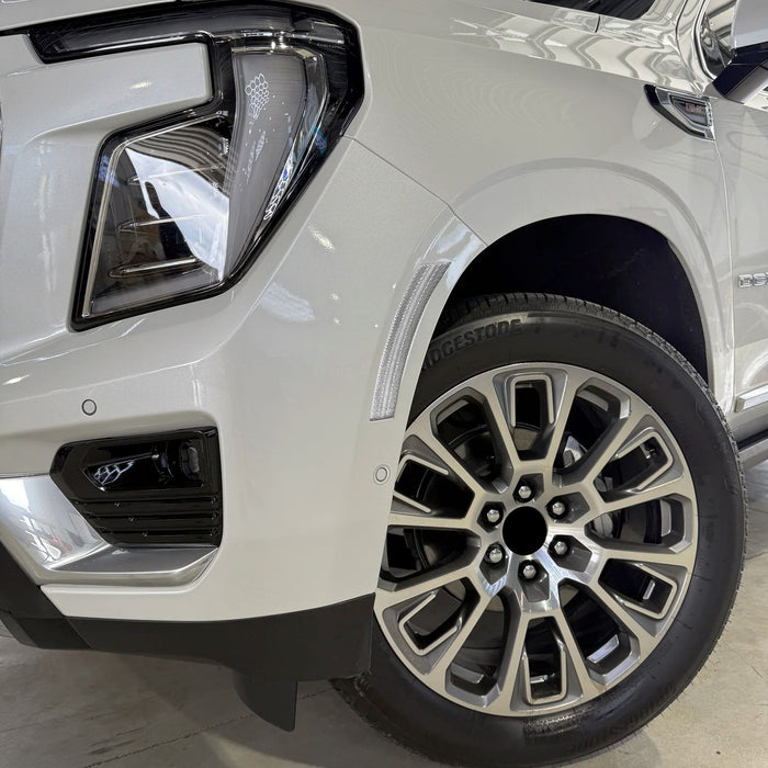 Clear Lens White Full LED Side Marker Lights For 25+ GM Escalade Suburban Yukon