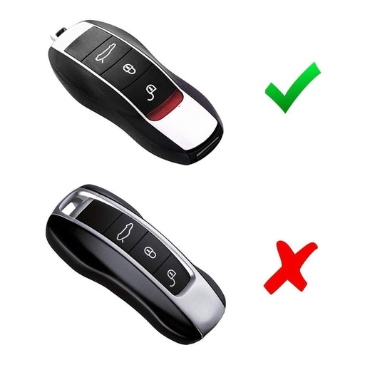 Carbon Pattern Plastic Shell For Porsche Panamera Macan Cayenne Gen1 Smart Key