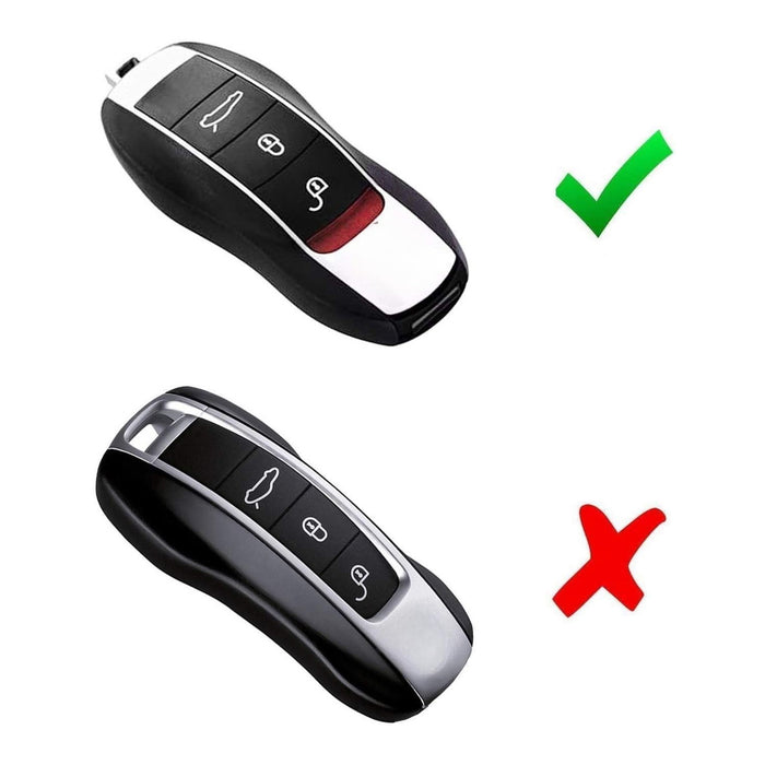 Carbon Pattern Plastic Shell For Porsche Panamera Macan Cayenne Gen1 Smart Key