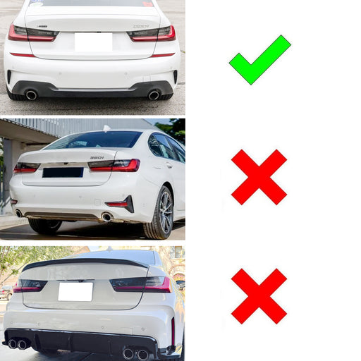 OE-Spec LH RH Red Lens Rear Bumper Reflector For BMW 19-22 G20 3 Series M-Sport