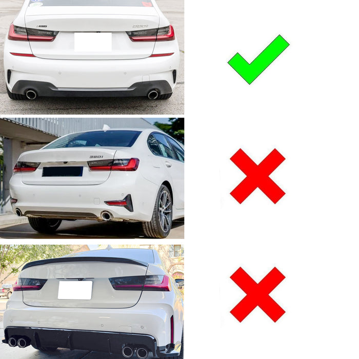 OE-Spec LH RH Red Lens Rear Bumper Reflector For BMW 19-22 G20 3 Series M-Sport