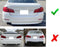 Dark Smoked Rear Bumper Reflectors For BMW 2010-2013 F10 528i 535i 550i Standard