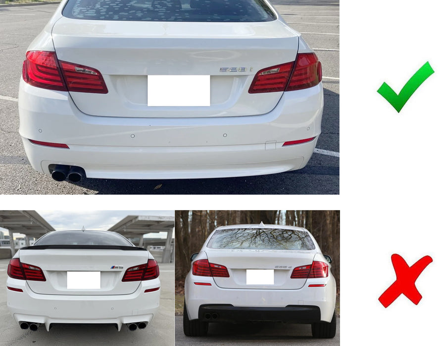 Dark Smoked Rear Bumper Reflectors For BMW 2010-2013 F10 528i 535i 550i Standard