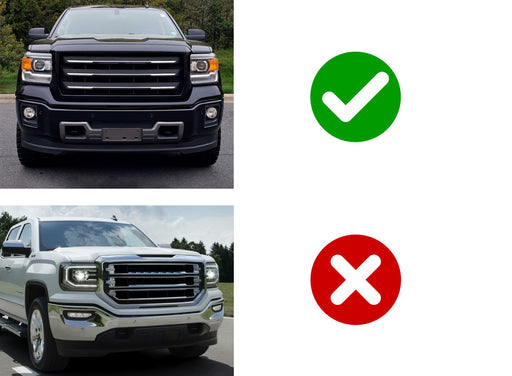 1 Piece RH Passenger Side OE-Spec Fog Lamp Bezel Cover For 14-16 GMC Sierra 1500