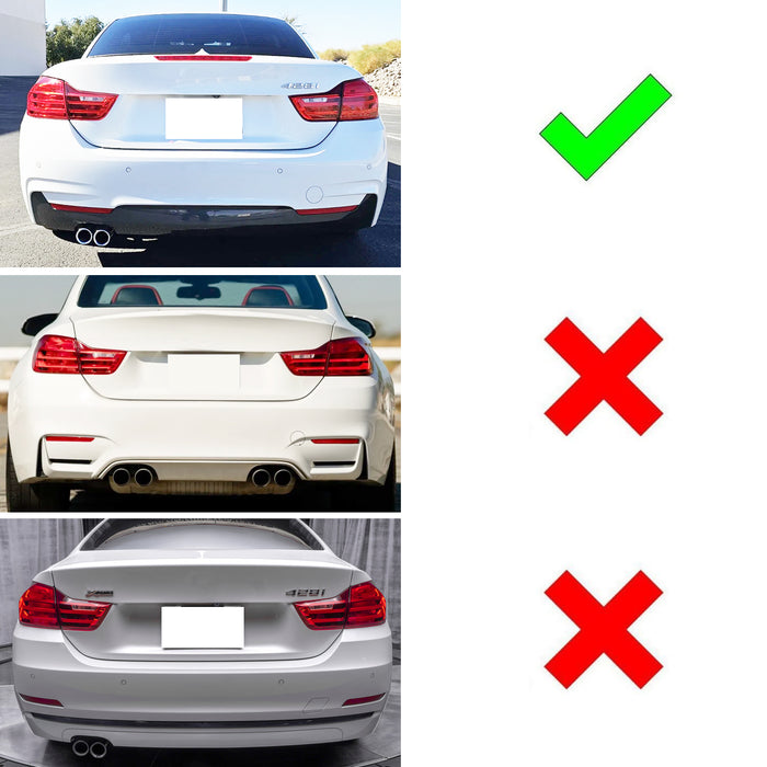 OE-Spec LH RH Red Lens Rear Bumper Reflector For BMW 2014-20 F32 4 Serie M-Sport