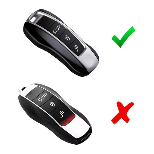 Carbon Pattern Plastic Shell For Porsche Panamera Taycan Cayenne Gen2 Smart Key