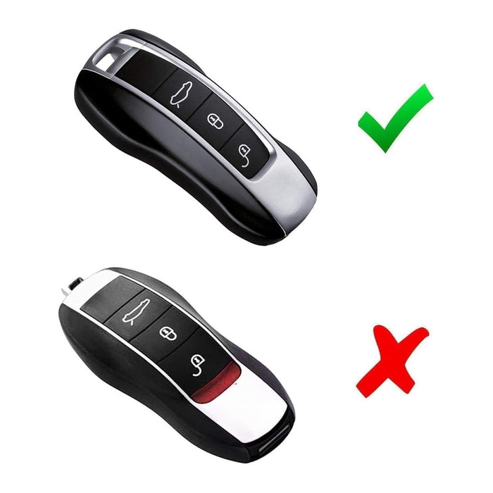 Carbon Pattern Plastic Shell For Porsche Panamera Taycan Cayenne Gen2 Smart Key