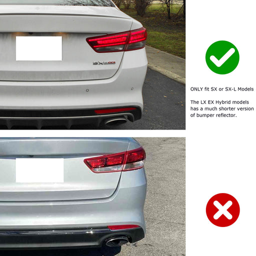 Full LED Bumper Reflector Brake/Sequential Turn Lights For Kia 16-18 Optima SX