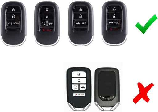 Black "Carbon Fiber" Key Shell For Honda 22/23-up Accord Civic CRV Oval Key Fob
