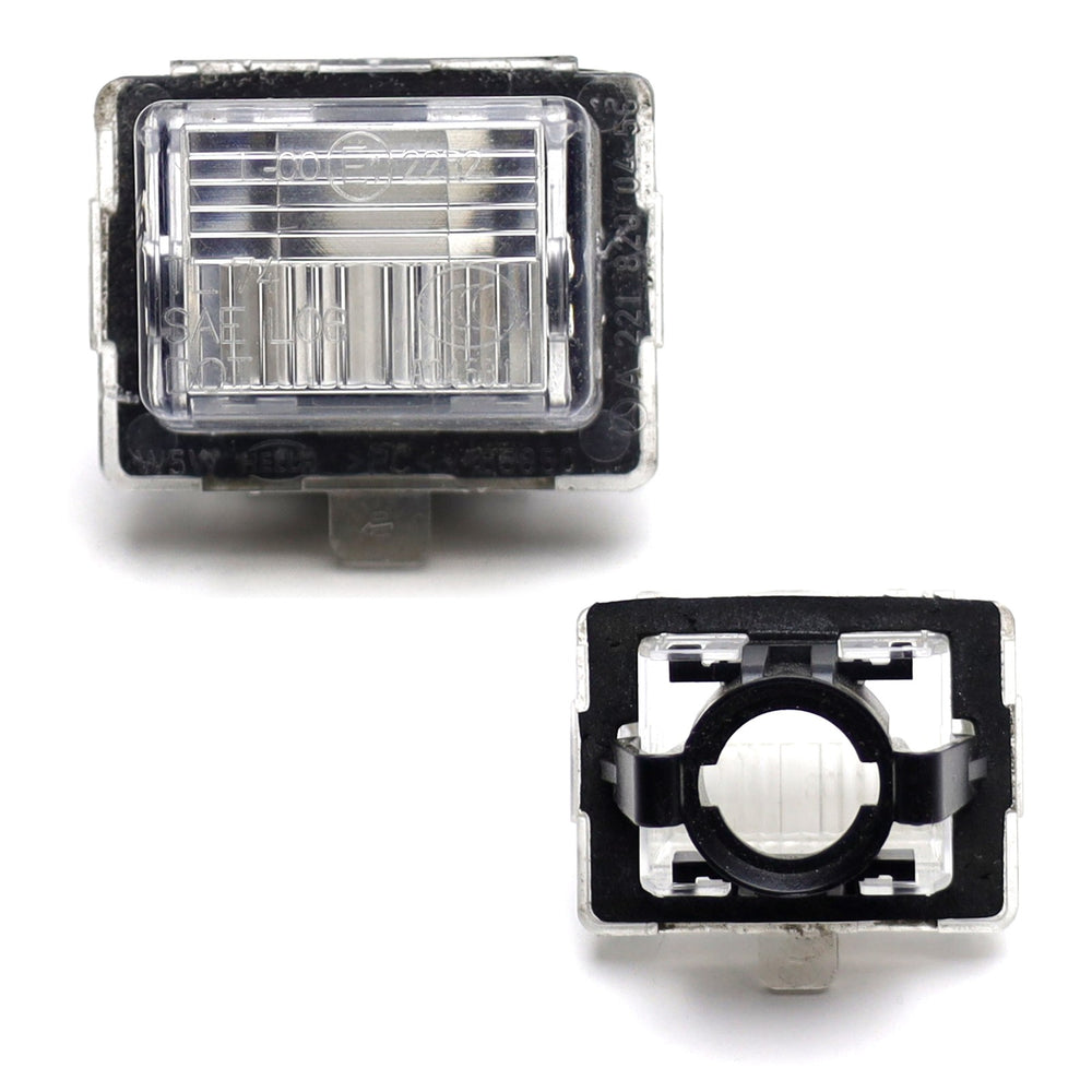 Pair Used OEM License Plate Lamp Housings For Mercedes Pre-LCI W204 W212 W221