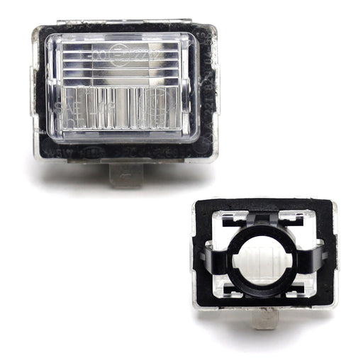 Pair Used OEM License Plate Lamp Housings For Mercedes Pre-LCI W204 W212 W221