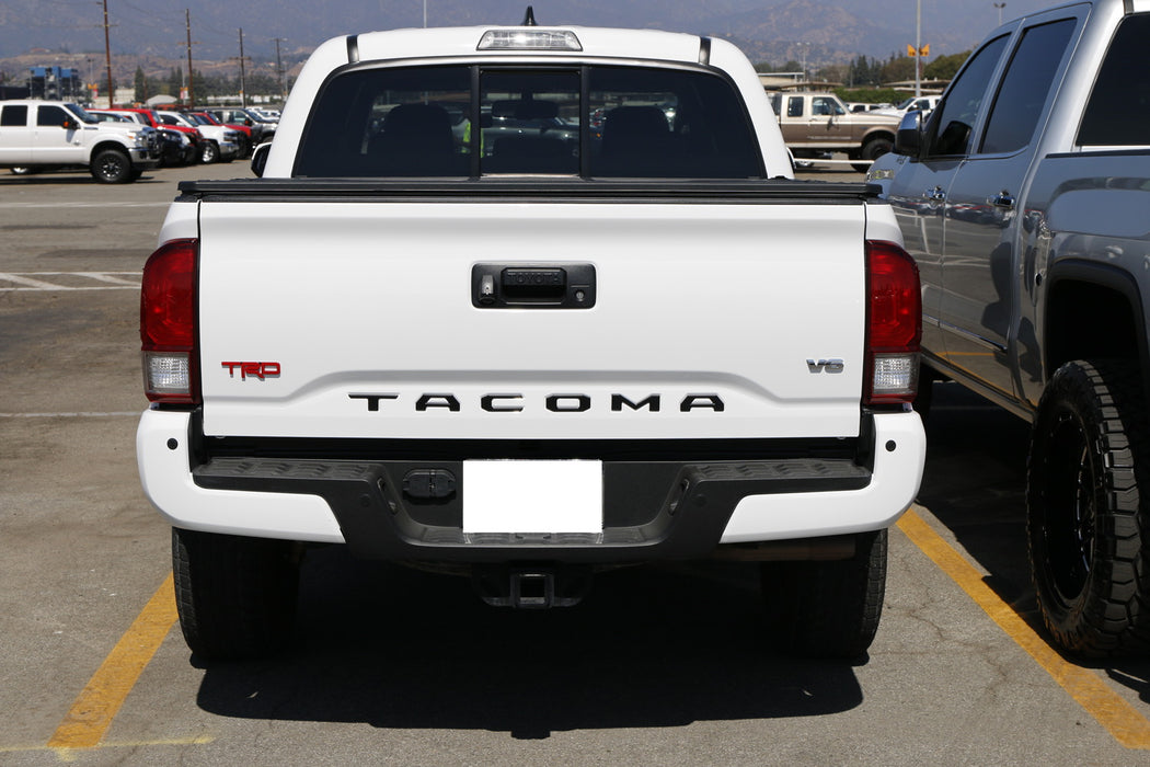 Matte Black Finish 3D Raised Tailgate Letter Pieces For 2024-up Toyota Tacoma