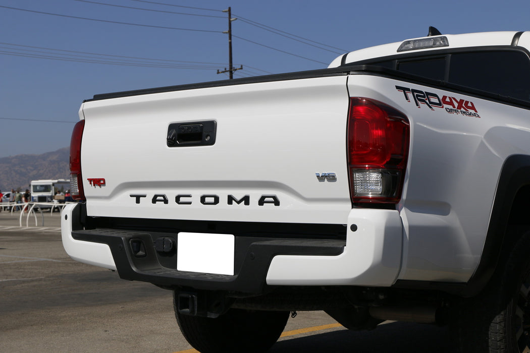 Matte Black Finish 3D Raised Tailgate Letter Pieces For 2024-up Toyota Tacoma