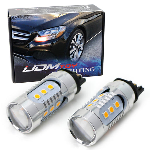 Amber CANbus LED Turn Signal Lights For 2015-up Mercedes C GLC Halogen Headlight