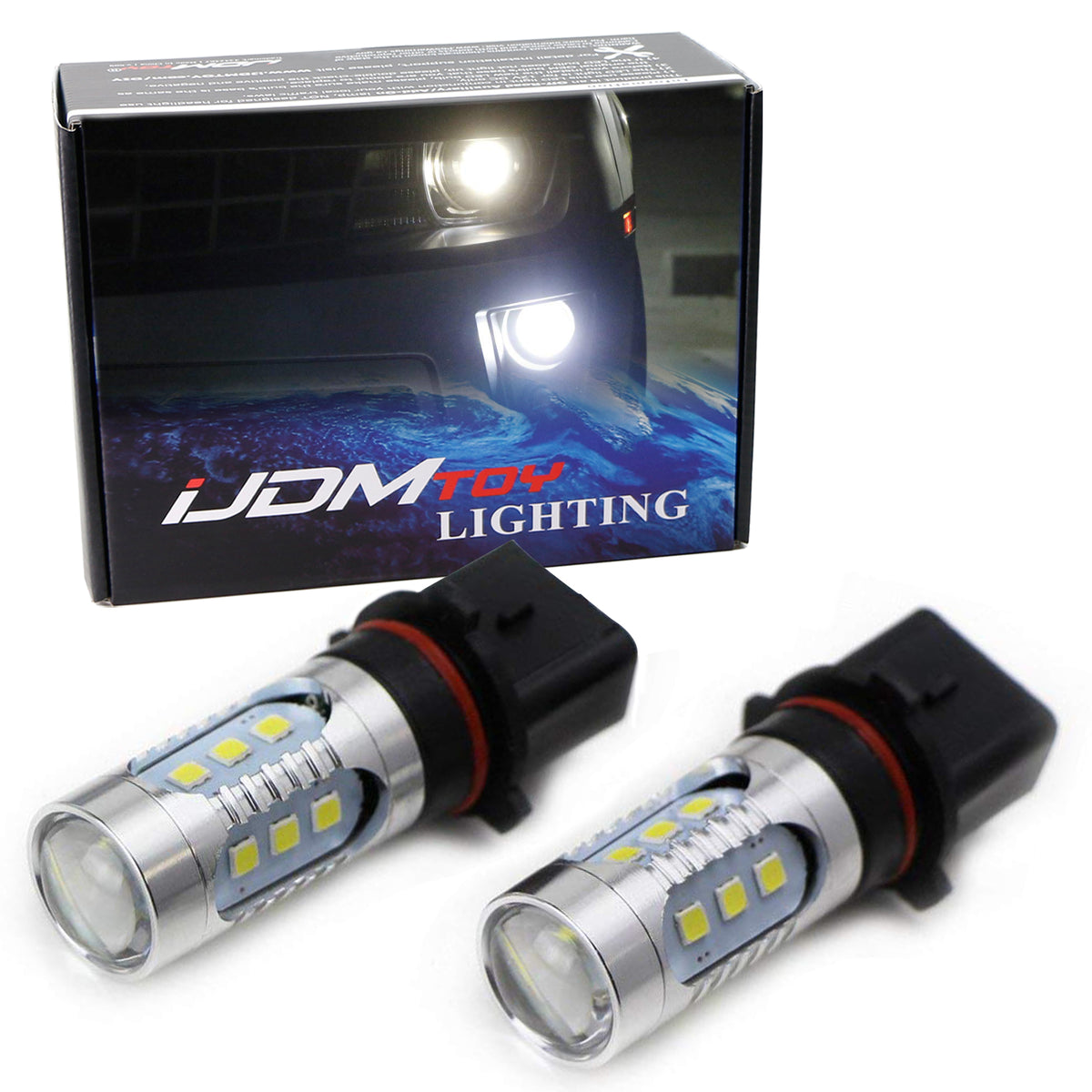 CHUSYYRAY P13W LED Fog Light Bulbs – 6000K White, 80W, 6000lm – Fits 2015–2020 GMC Yukon XL & Suburban