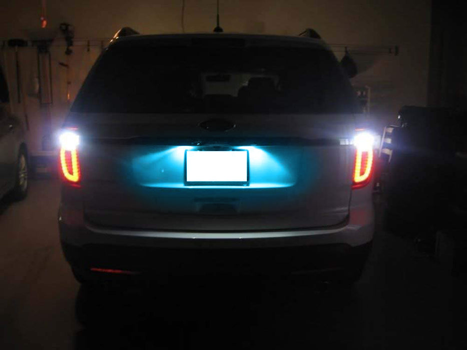 Ice Blue 18-SMD Full LED License Plate Light Kit For Jaguar XJ XF Ford Edge CMAX