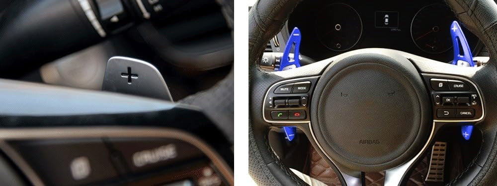 Blue Steering Wheel Paddle Shifter Extension For 2016-2018 Kia Optima K5 Pre-LCI