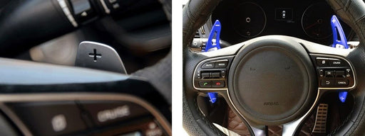 Blue Steering Wheel Paddle Shifter Extension For 2016-2018 Kia Optima K5 Pre-LCI