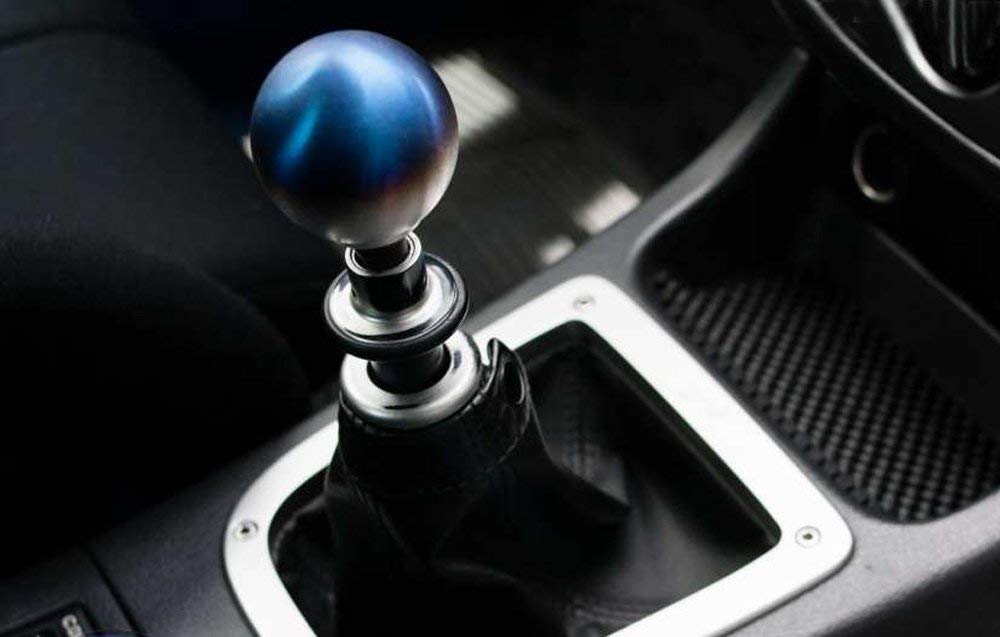 JDM Neo Chrome Round Shift Knob Fit For Acura Honda Mazda Nissan Toyota, etc