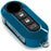Gloss Blue Fob Shell Cover For FIAT 500 500L 500X Abarth 3-Button Folding Key