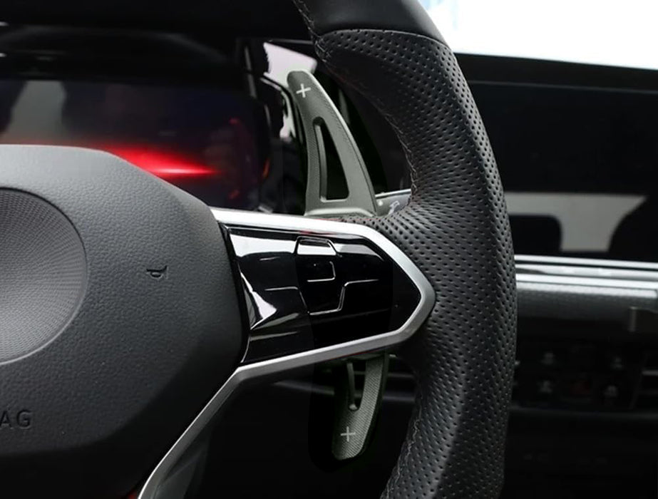 Grey Billet Aluminum Larger Paddle Shifters For Volkswagen 2022-up MK8 Golf GTI
