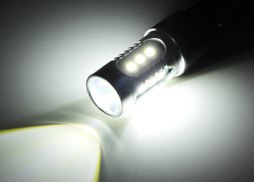 Xenon White P13W LED Bulbs + DRL Wiring For Chevy Camaro Fog Lights and Daytime