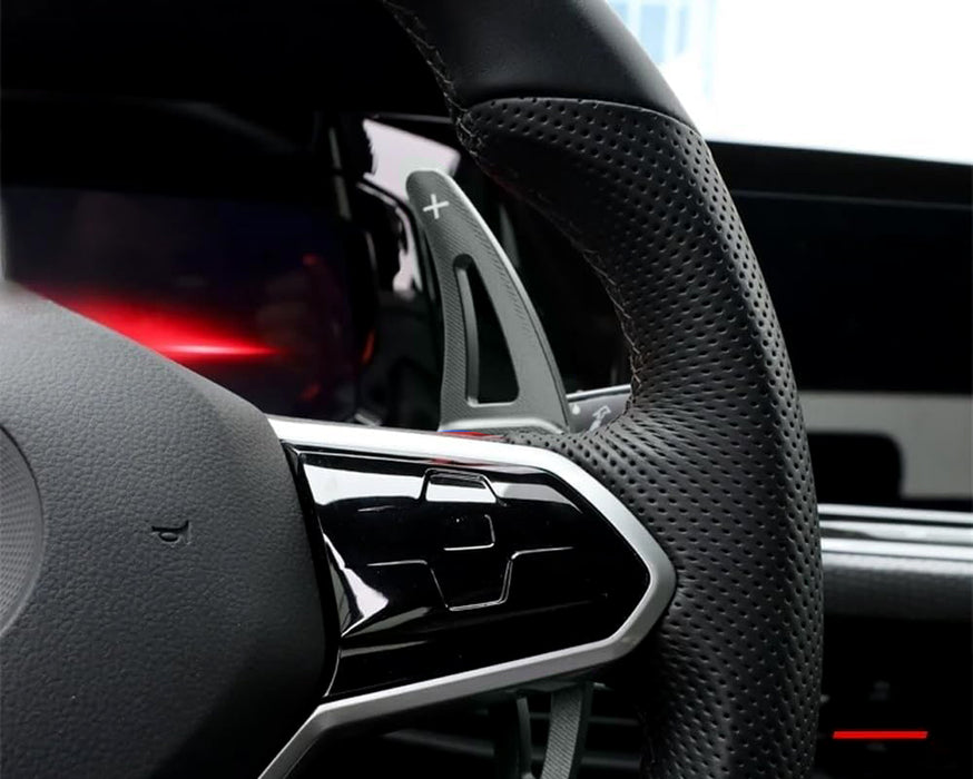 Grey Billet Aluminum Larger Paddle Shifters For Volkswagen 2022-up MK8 Golf GTI