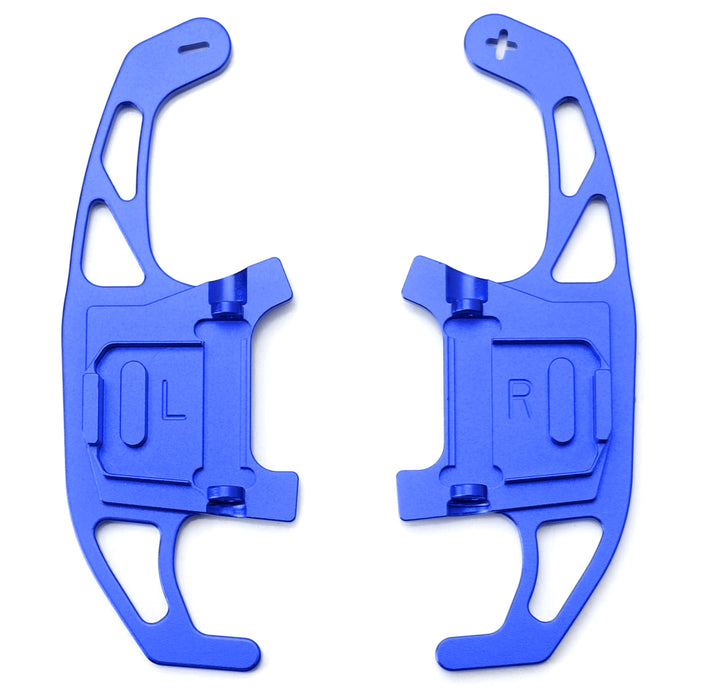 Blue Aluminum Steering Wheel Paddle Shift Extension Replacement For MK7 Golf/GTI