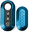 Gloss Blue Fob Shell Cover For FIAT 500 500L 500X Abarth 3-Button Folding Key