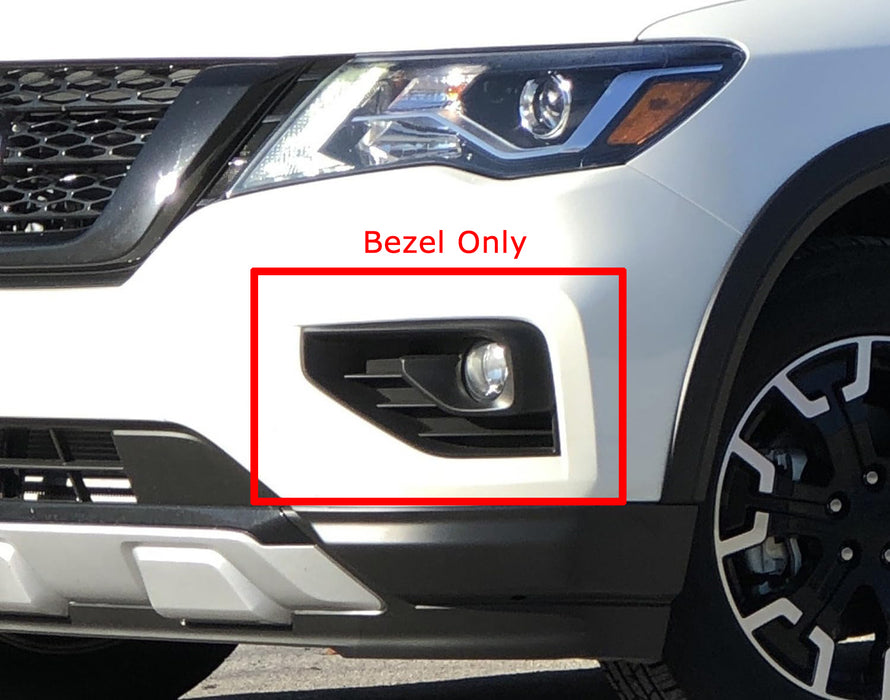 Left & Right Hand Side OEM-Spec Fog Lamp Bezels For Nissan 2017-2020 Pathfinder