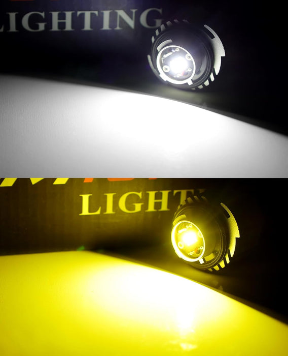 3000K Yellow 15W OE-Spec LED Fog Lights w/ Relay For Honda Civic Accord Integra