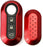 Gloss Red Key Fob Shell Cover For FIAT 500 500L 500X Abarth 3-Button Folding Key