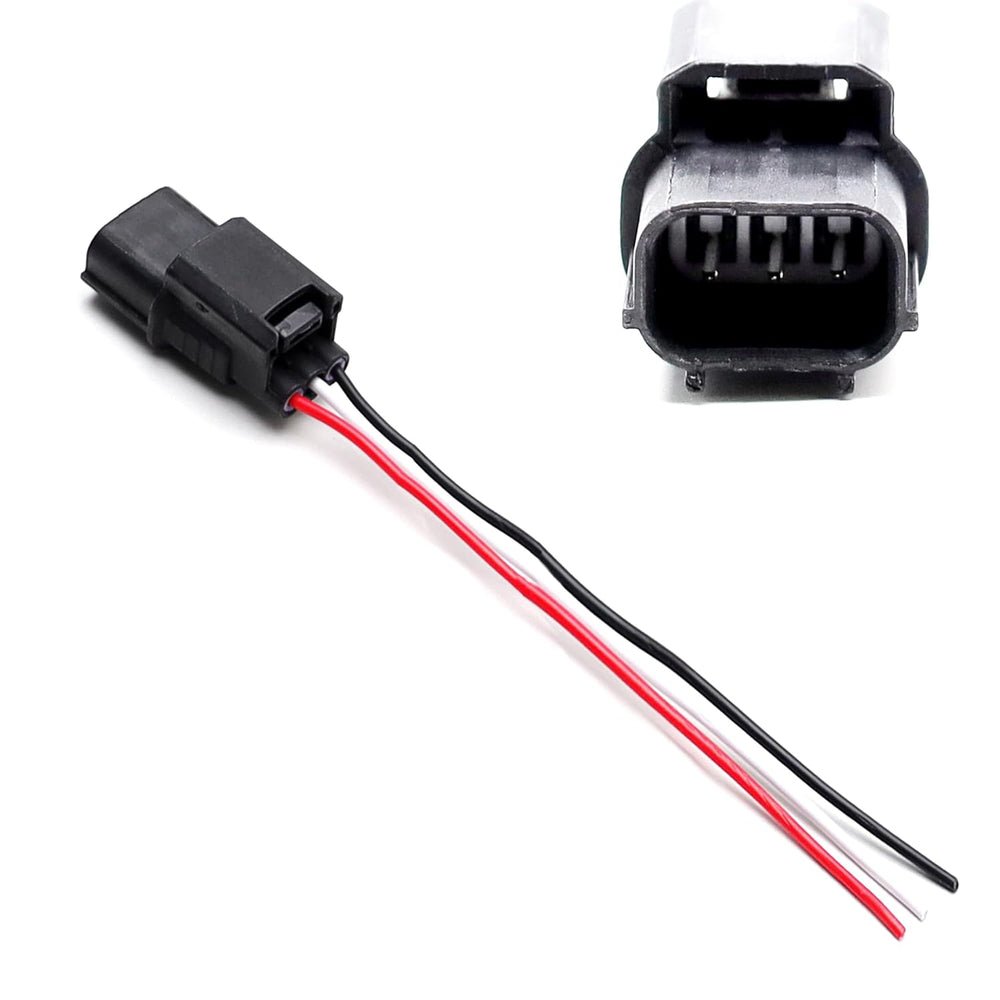 (1) Male Spare Repair Connector Plug w/ 6" Wiring For Acura/Honda AC Compressor