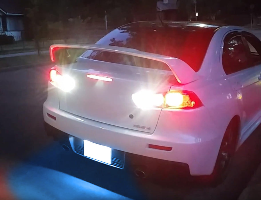 OE-Replace Ice Blue Full LED License Plate Lamp Assy For 03-17 Mitsubishi Lancer