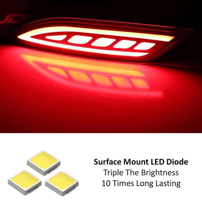 Full LED Smoke Bumper Reflector Lights For JDM Honda 2016-22 Vezel, also fit HRV