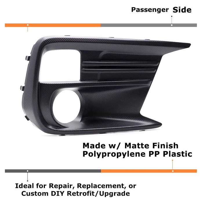 One Piece RH Passenger Side OE-Spec Fog Lamp Bezel Cover For 2018-21 Subaru WRX