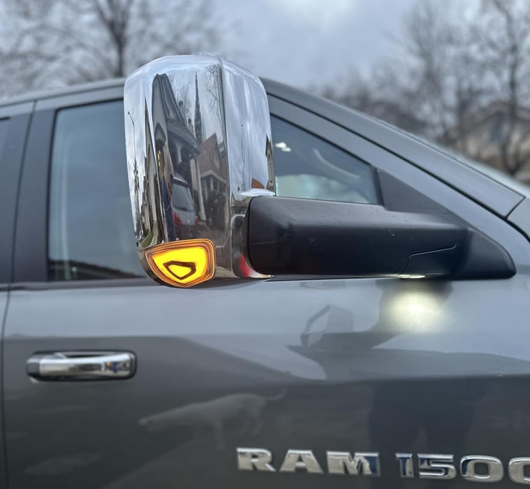 Clear Lens 2-Pin Amber ONLY LED Side Mirror Corner Indicator Lamps For 10-18 RAM