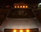 5pc Clear Lens Xenon White Full LED Cab Roof Marker Running Light Kit For Truck