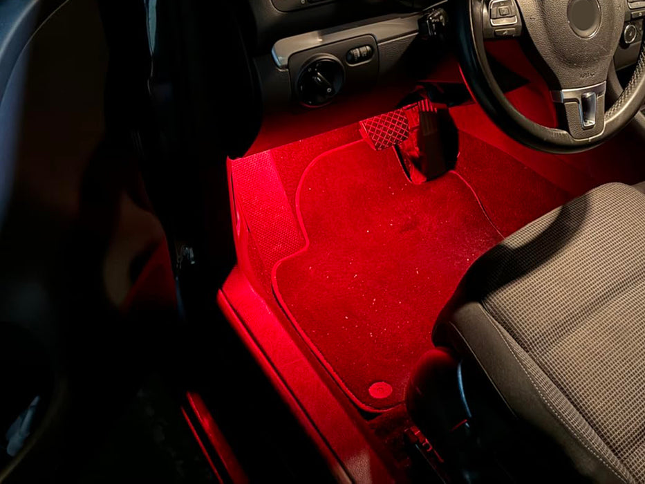 Red 18-SMD LED Glove Box/Footwell Interior Lamps For VW Jetta GTI Altas CC Eos