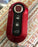 Gloss Red Key Fob Shell Cover For FIAT 500 500L 500X Abarth 3-Button Folding Key